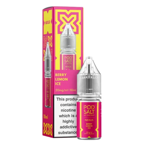 تصویر  Pod Salt Nexus Berry Lemon Ice Nicotine Salt || سالت نیکوتین پاد سالت رازبری لیموناد یخ