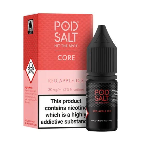 بطری سالت نیکوتین پاد سالت سیب سرخ یخی (Pod Salt Red Apple Ice)