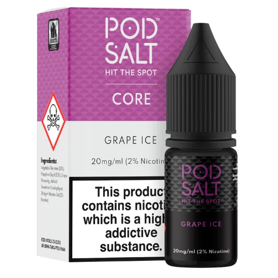 سالت نیکوتین پاد سالت انگور یخ (Pod Salt Grape Ice)